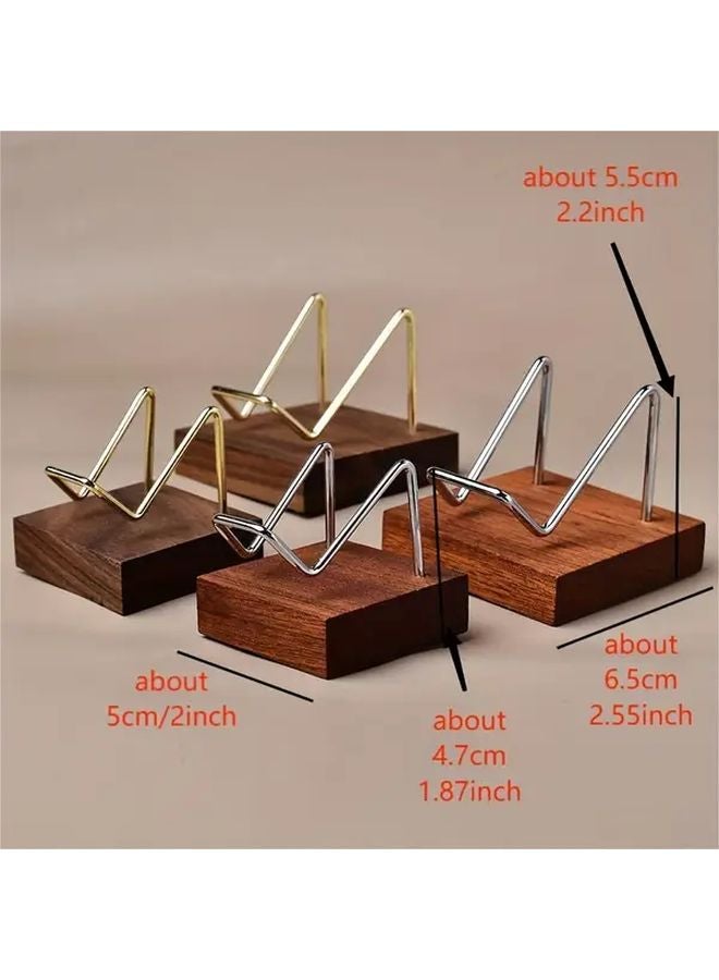 Golden Small 5cm Wooden Display Stand For Jewelry Crystals Stones Decor - Image 3
